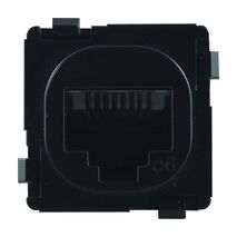 RJ45 CAT6 Jack MATTE BLACK