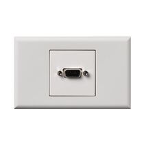 Excel - VGA outlet HD15 1 gang gloss white