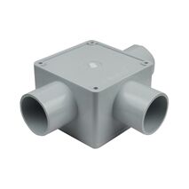 32mm Square Junction Box Three Way