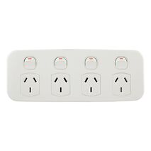 4 Gang Slimline Power Point