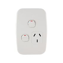 Single Power Point with Extra Switch – VERTICAL