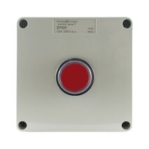 Push Button Control Box IP55 – Red 240V AC 3A Utilisation Cat AC15 1NC