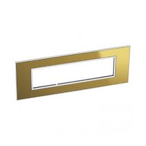 ARTEOR Square 8 Module Coverplate Reflective Gold