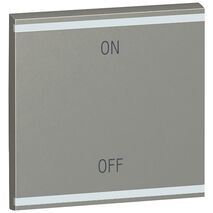 Arteor - MyHOME - Square key cover BUS/SCS - ON/OFF - 2 modules - magnesium
