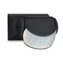 HPM PIR 180° Surface Mount Movement Sensor Black