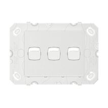 Arteor 770 series - Horizontal rocker switch - Single Pole Double Throw 3 gang 2 way 16A 240V a.c. white