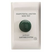 Excel Life - Medical - Common plate - Earth stud (node) - antimicrobial & chemical resistant Equipotential earth stud outlet 1 gang white