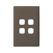 Linea - Coverplate 4 gang wet elephant