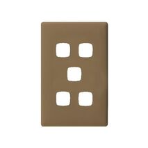 Linea Coverplate 5 gang ninja khaki