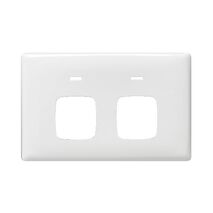 Linea - Powerpoint coverplate 2 gang autoswitch white
