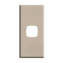 Linea Architrave coverplate 1 gang ghost gum