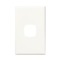 Excel - Switch coverplate 1 gang heavy duty - white
