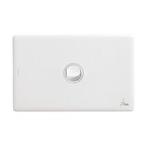 Excel Life 16AX Single Pole Double Throw Weatherproof Horizontal Rocker Switch 1 Gang Gloss White
