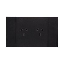 Bticino Living Now 10A AU Autoswitched Double Powerpoint Black