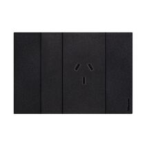 Bticino Living Now 10A AU Autoswitched Single Powerpoint Black