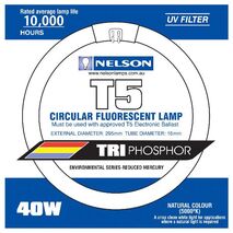 Nelson - Fluorescent T5 lamp Circular - 40W natural white 5000K 295mm