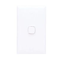 HPM Standard 10A 3 Wire Vertical Time Delay Switch 1 Gang White