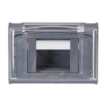 AQUA ARTEOR IP44 3 Module Shallow Mount Adaptor with Cover Cement Grey