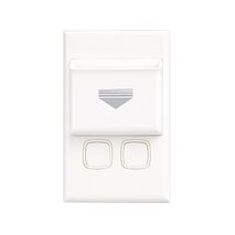 Excel Hospitality Keycard Switch - 2 x 20A Switches with Top Pocket Neons