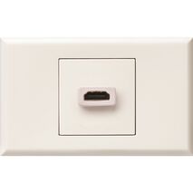 Excel - HDMI outlet 1 gang gloss white