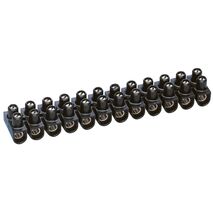Accessory - Terminal strips 12 sections 25mm² polypropylene black 101A Imax