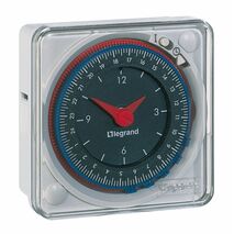 Analogue time switch 24 hour program 1 channel panel mount - no working reserve 15mn 72x72mm