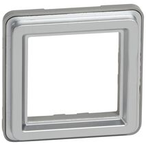 Soliroc Adaptor for 2 module mechs IP20 metal silver