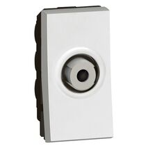 Arteor modular - TV socket F-type shielded with screws 0-2.4GHz 1 module white