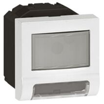 Arteor modular - Electronic device skirting light with IR sensor & alarm 1W 100-230V a.c. 2 module white