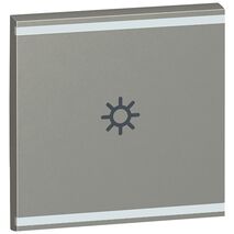 Arteor - MyHOME - Square key cover BUS/SCS - light symbol - 2 modules - magnesium