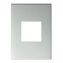ARTEOR Square 2 Module Vertical Coverplate Pearl Aluminium