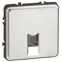 Soliroc Data outlet 1 gang RJ45 FTP Cat6 magnesium