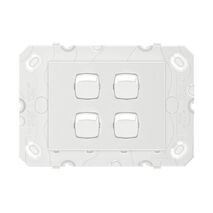 Arteor 770 series - Horizontal rocker switch - Single Pole Double Throw 4 gang 2 way 16A 240V a.c. white