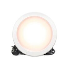 HPM DLI 7W 750lm LED Warm White Dimmable Downlight with Integrated Driver 125mm White