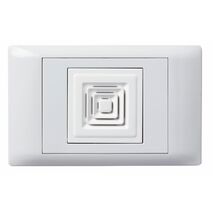 Excel Life - Common plate - Bell electronic 1 gang 12-48V a.c. 80dB at 1m white