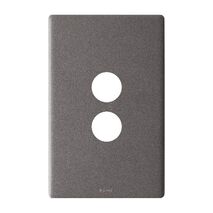 Excel Life EM Series Grid & Plate 2 Gang Urban Grey