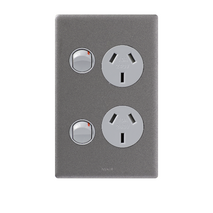 Excel Life 10A Vertical Double Powerpoint Urban Grey
