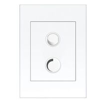 HPM VIVO 250VA 2 Wire Trailing Edge Rotary Dimmer White