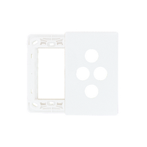 Excel Life Smart Grid & Plate for 2  Smart Switches / Dimmers and 1 Wireless Master Switch / Blind Switch Matt White