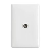 Linea - TV outlet PAL F-type 1 gang 75 Ohm white