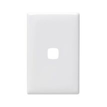 Linea - Grid & plate only 1 gang white