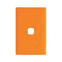 Linea - Coverplate 1 gang soft touch orange