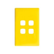 Linea Coverplate 4 gang sunshine
