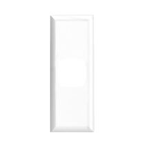 Excel - Architrave grid & plate 1 gang white
