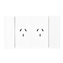 Bticino Living Now 4 Module Double Powerpoint Coverplate White