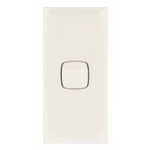 Linea - Architrave rocker switch - Single Pole Double Throw - 1 gang 2 way 10A 240V a.c. white