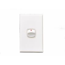 Excel - Vertical heavy duty rocker switch 1 gang 2 way 40A 240V a.c. white