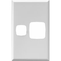 EXCEL - Single vertical powerpoint coverplate only - Gloss White