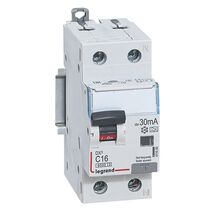 DX³ - RCBO 2P 6kA - A Type 30mA 230V a.c. - neutral on right hand side 1P+N 16A 2 module