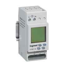 Digital time switch daily/weekly program 1 channel 240V a.c. 3yr reserve 16A 2 module